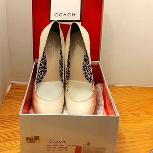 Coach Dorelle soft patent wedge heels size 9.5